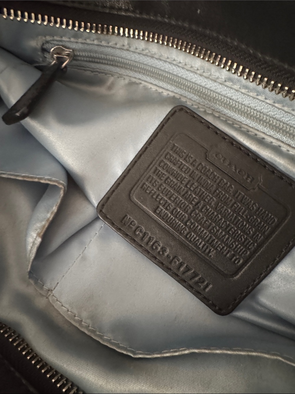 COACH East West Leather Shoulder Bag - Picture 3 of 11